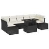 vidaXL Havesofa S&aelig;t 8 stk. Sort og Cream