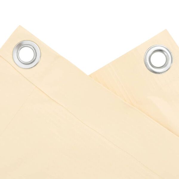 vidaXL altanafsk&aelig;rmning 300x120 cm PVC cremefarvet