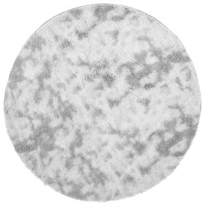 vidaXL shaggy gulvt&aelig;ppe NAVARRA 240x240 cm h&oslash;je luv polyester s&oslash;lvgr&aring;