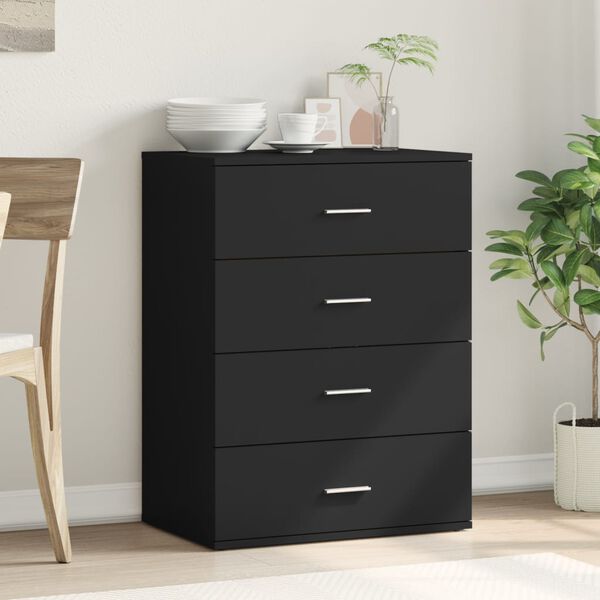 vidaXL sk&aelig;nk 60x39x80 cm konstrueret tr&aelig; sort