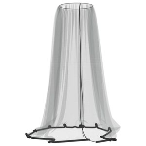 vidaXL myggenet til parasol 220 &Phi;300x230 cm tr&aring;dnet sort