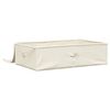 vidaXL opbevaringskasse 70x40x18 cm stof cremefarvet