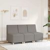 vidaXL modul&aelig;r sofa uden arml&aelig;n taupe 55 cm stof