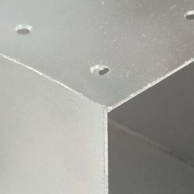 vidaXL stolpebeslag Y-form 81x81 mm galvaniseret metal