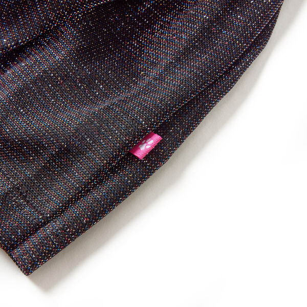 Nederdel til børn str. 104 plisseret med glimmer marineblå