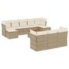 vidaXL sofas&aelig;t til haven 11 dele med hynder polyrattan beige