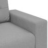 vidaXL Sofa 3 pcs Skygr&aring; 221 x 80 x 80 cm Linned-blandet stof