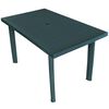 vidaXL havebord 126 x 76 x 72 cm plastik gr&oslash;n