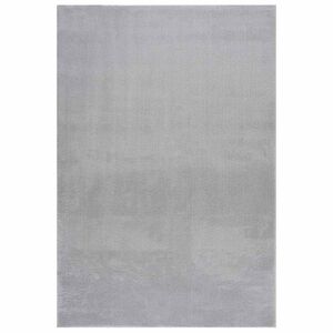vidaXL gulvt&aelig;ppe 160x230 cm bl&oslash;dt plys skridsikkert vaskbart lysegr&aring;