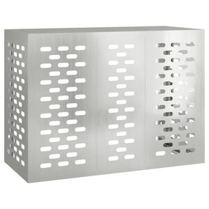 vidaXL Air Conditioner Cover S&oslash;lv 110 x 50 x 80 cm Galvaniseret st&aring;l
