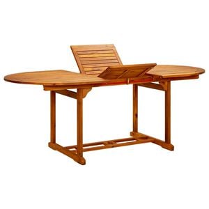 vidaXL havebord (150-200)x100x75 cm massivt akacietr&aelig;