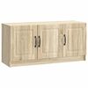 vidaXL TV-skab Sonoma-eg 99 x 34,5 x 47 cm Konstrueret tr&aelig;