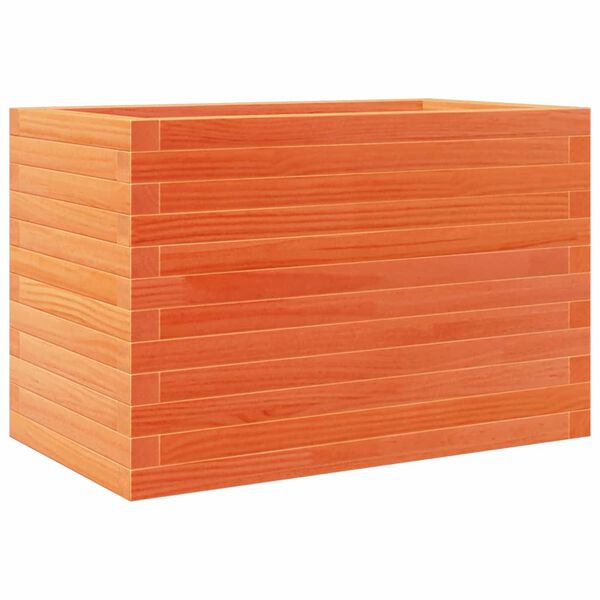 vidaXL plantekasse 70x40x45,5 cm massivt fyrretr&aelig; gyldenbrun