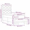 vidaXL Box spring seng med madras M&oslash;rkebrun 80 x 200 cm Stof