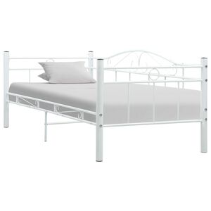 vidaXL stel til daybed 90x200 cm metal hvid