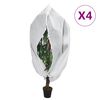 vidaXL plantebeskyttelse med lynl&aring;s 4 stk. 70 g/m&sup2; 3,93x3,5 m