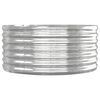 vidaXL plantekasse 152x80x36 cm galvaniseret stål sølvfarvet