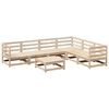 vidaXL sofas&aelig;t til haven 7 dele massivt fyrretr&aelig;