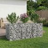 vidaXL Gabion h&oslash;jbed S&oslash;lv 150 x 50 x 60 cm Galvaniseret st&aring;l