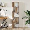 vidaXL bogreol 45x23,5x162,5 cm 5 hylder konstrueret tr&aelig; eg