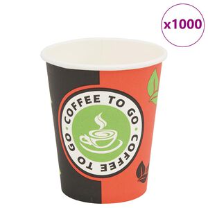 vidaXL engangskaffekrus 1000 stk. papir 240 ml (8 oz)