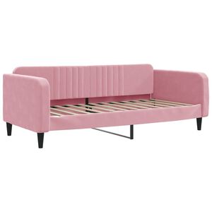 vidaXL daybed 100x200 cm velour pink
