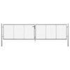 vidaXL havel&aring;ge galvaniseret st&aring;l 400x75 cm s&oslash;lv