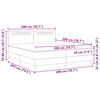 vidaXL Box spring seng med madras Cappuccino 200 x 200 cm Kunstl&aelig;der