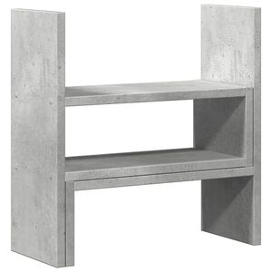 vidaXL hylde til skrivebord 40x17x41 cm konstrueret tr&aelig; betongr&aring;