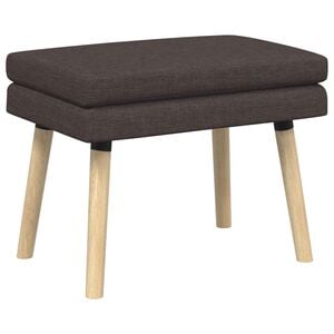 vidaXL Dobbeltlagret b&aelig;nk M&oslash;rk Brun 60 x 40 x 46 cm Stof