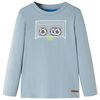 vidaXL Lang&aelig;rmet T-shirt til b&oslash;rn str. 92 lysebl&aring;
