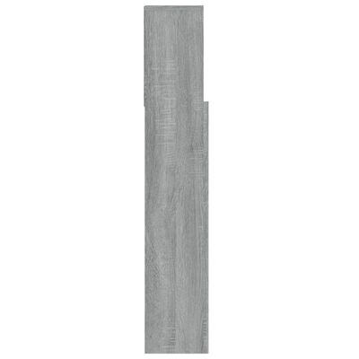 vidaXL sengegavl med opbevaring 100x19x103,5 cm grå sonoma-eg