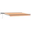vidaXL Manuel markise-ramme med LED-lys 5 &times; 3,5 m