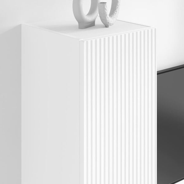 vidaXL TV v&aelig;gskab V&aelig;gmonteret Hvid 30 x 31 x 100 cm Konstrueret tr&aelig;