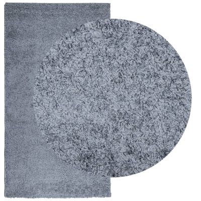 vidaXL shaggy gulvtæppe PAMPLONA 60x110 cm høj luv sort
