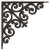 vidaXL V&aelig;ghylde beslag 12 stk. Antik Brun 14 x 14 x 3,5 cm St&aring;l