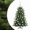 vidaXL Kunstigt juletr&aelig; med julekugle 120 cm 150 LED'er Varm hvid