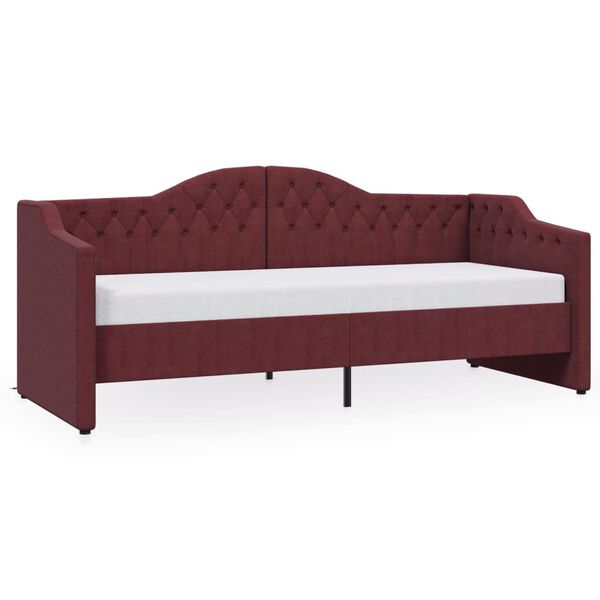 vidaXL daybed med madras og USB 90x200 cm stof lilla