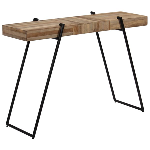 vidaXL konsolbord i massivt teak 120 x 35 x 81 cm