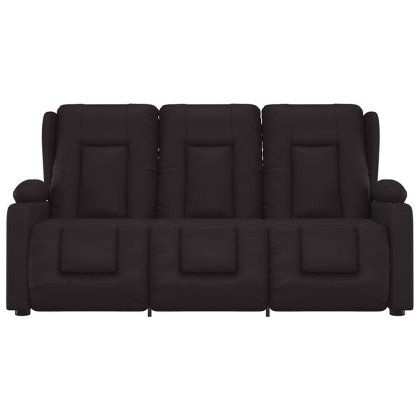 vidaXL 3-personers massagestol m. kopholdere kunstl&aelig;der sort