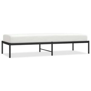 vidaXL sengeramme 75x190 cm metal sort
