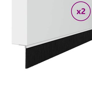 vidaXL Skruemonterede d&oslash;rb&oslash;rste t&aelig;tninger 2 pcs Hvid 100 cm