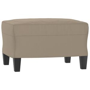 vidaXL fodskammel 60x50x41 cm mikrofiberstof gr&aring;brun