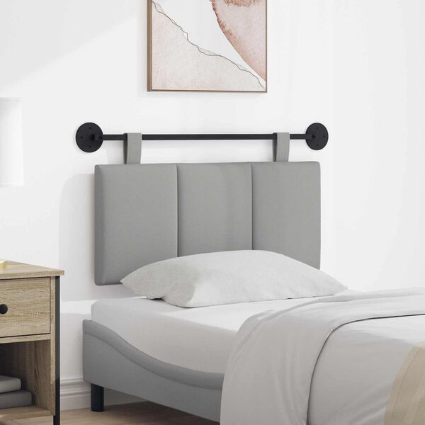 vidaXL H&aelig;ngende Hovedgavl V&aelig;gmonteret Skygr&aring; 90 x 55 x 5 cm Stof