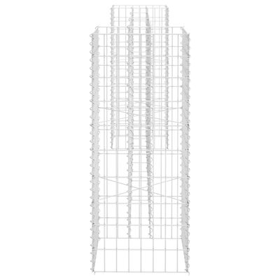 vidaXL H-formet gabion-plantekasse 260x40x100 cm stål