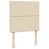 vidaXL osmannisk sengeramme med madrasser 160x200 cm stof cremefarvet