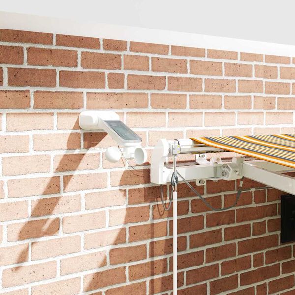 vidaXL Utr&aelig;kkelig Markise Flerfarvet 450 &times; 300 cm Polyester og metal