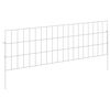 vidaXL Havehegn med p&aelig;le 48 stk. 95 x 30 cm Galvaniseret st&aring;l S&oslash;lv