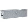 vidaXL aluminiumskasse 80,5 x 22 x 22 cm s&oslash;lvfarvet