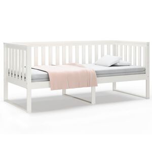 vidaXL daybed uden madras 90x200 cm massivt fyrretr&aelig; hvid